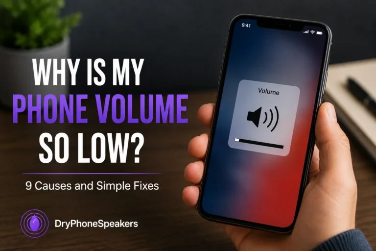 Phone volume too low on smartphone showing volume controls